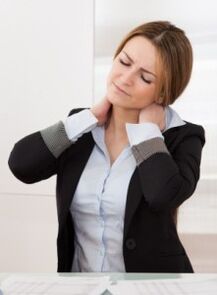 Neck pain due to osteochondrosis